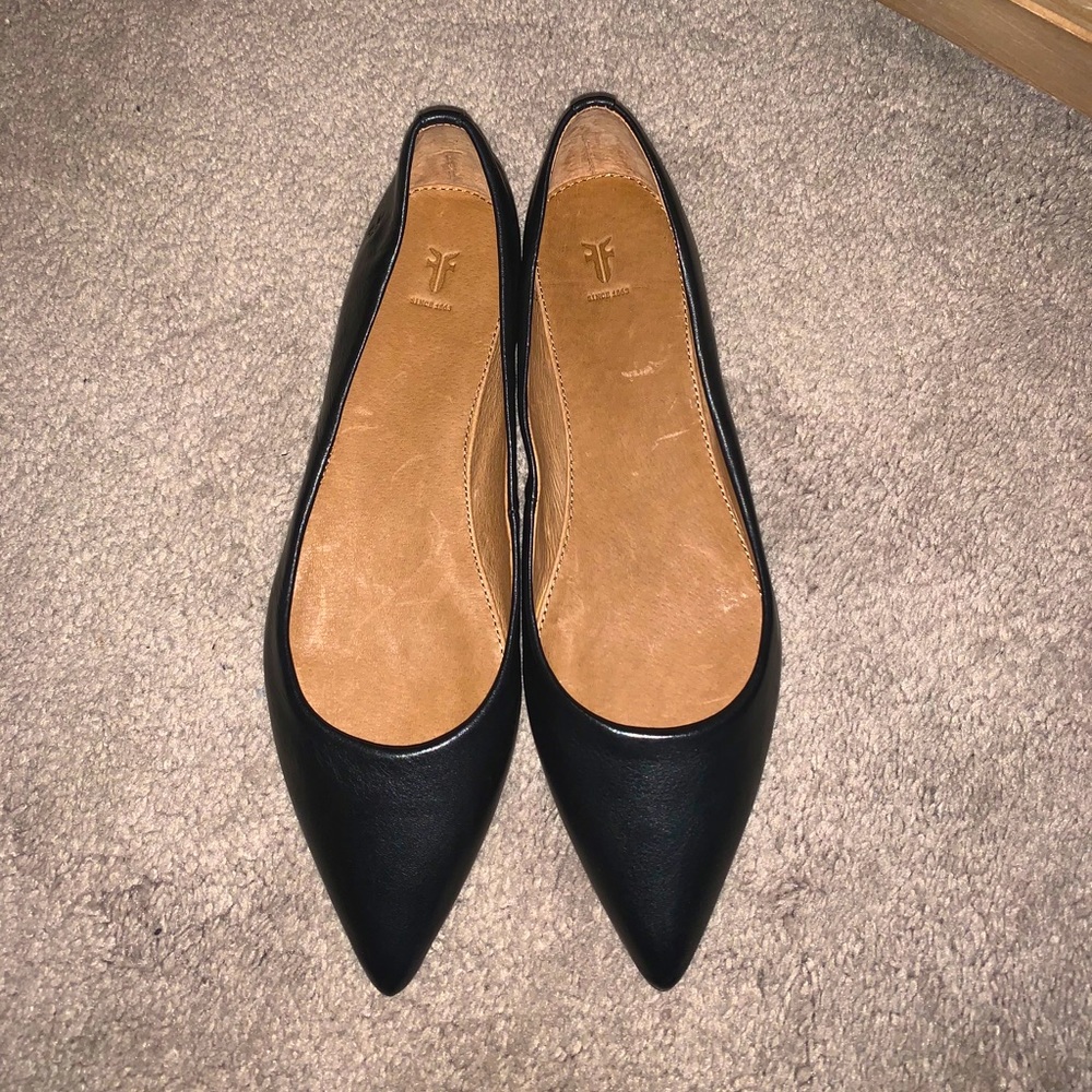 BLACK BNWT FRYE SIENNA BALLET FLATS